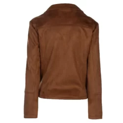 Women's Suede Dark Brown Leather Jacket