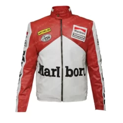 Red and White Marlboro Leather Jacket