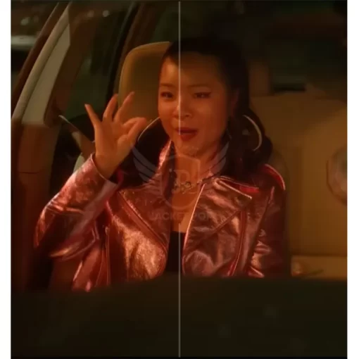 Fakes Rebecca Li Pink Leather Jacket