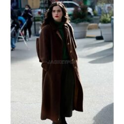 Something from Tiffany’s 2022 Zoey Deutch Brown Trench Coat