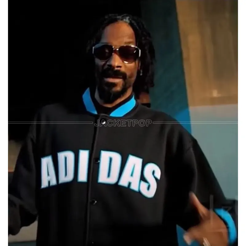 Snoop Dogg Letterman Jacket - Snoop Dogg Black Varsity Jacket