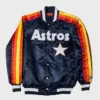 Astros Houston Blue Bomber Satin Jacket