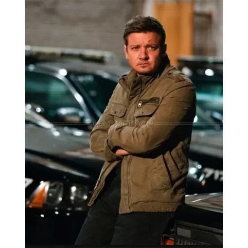 Mike McLusky Mayor Of Kingstown S02 Jeremy Renner Brown Jacket