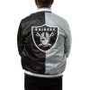 Starter Las Vegas Raiders Enforcer Varsity Full-Snap Satin Jacket