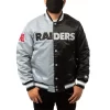 Men’s Raiders Enforcer Full-Snap Satin Jacket