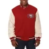 SF 49ers Scarlet and Cream Jacket