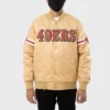 SF 49ers Gold Striped Jacket