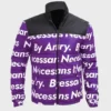 Purple By Any Means Necessary Jacket For Unisex