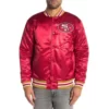 San Francisco 49ers Scarlet Satin Jacket