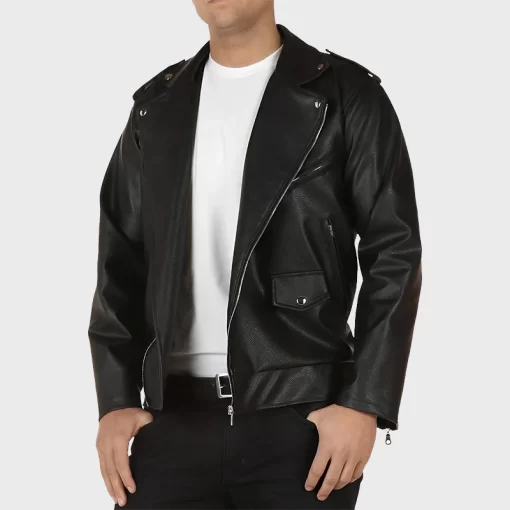 Grease Black T Birds Leather Jacket - Jacketpop