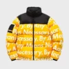 Yellow By Any Means Necessary Puffer Jacket