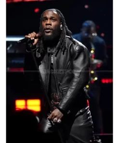 NBA All Star 2023 Burna Boy Black Jacket