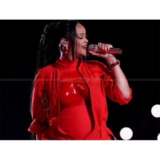Super Bowl 2023 Rihanna's Red Suit