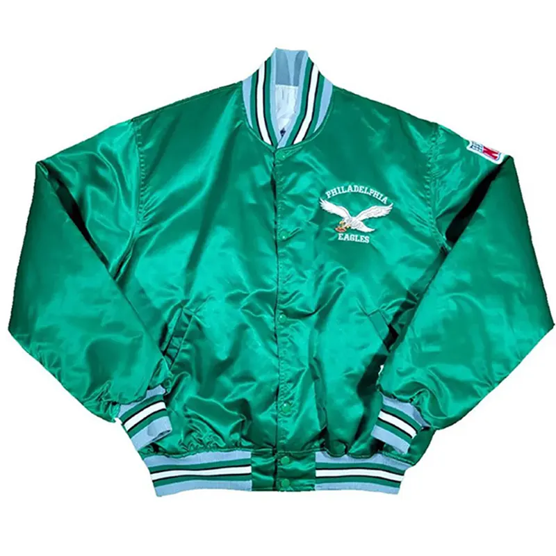 90s New Jersey Devils Green Satin Starter Jacket Large - 5 Star