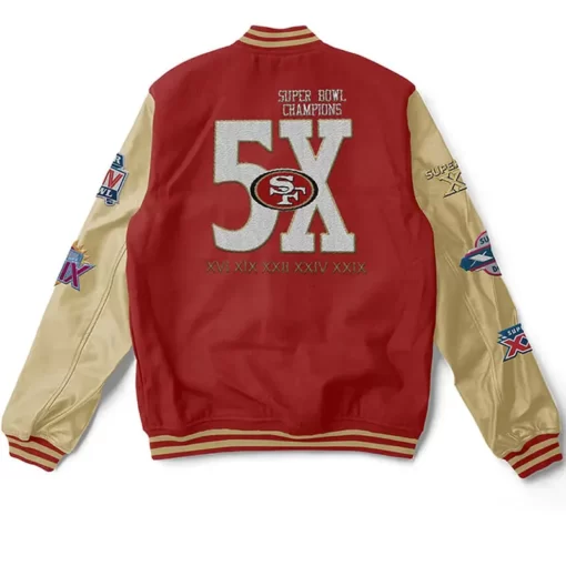 San Francisco 49ers Super Bowl Champions Varsity Jacket