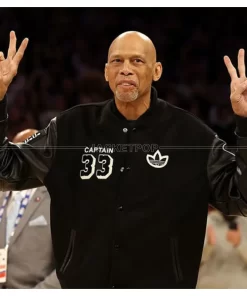 kareem Abdul Jabbar Black Varsity Jacket