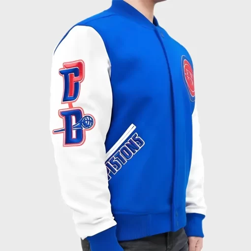 Detroit Pistons Blue & White Jacket