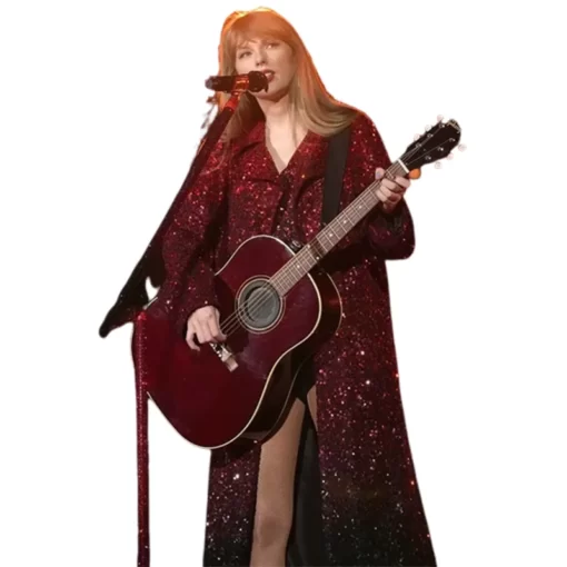 Taylor Swift Red Sequin Coat