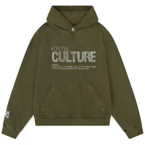 For The Culture Crystal Green Hoodie For Unisex