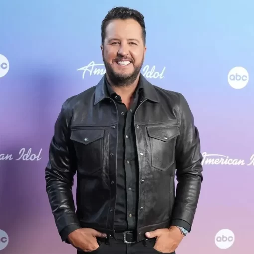Luke Bryan Black Leather Jacket