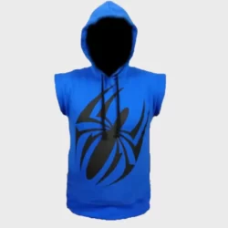 Spider-Man Across the Spider-Verse 2023 Ben Reilly Blue Hoodie Vest