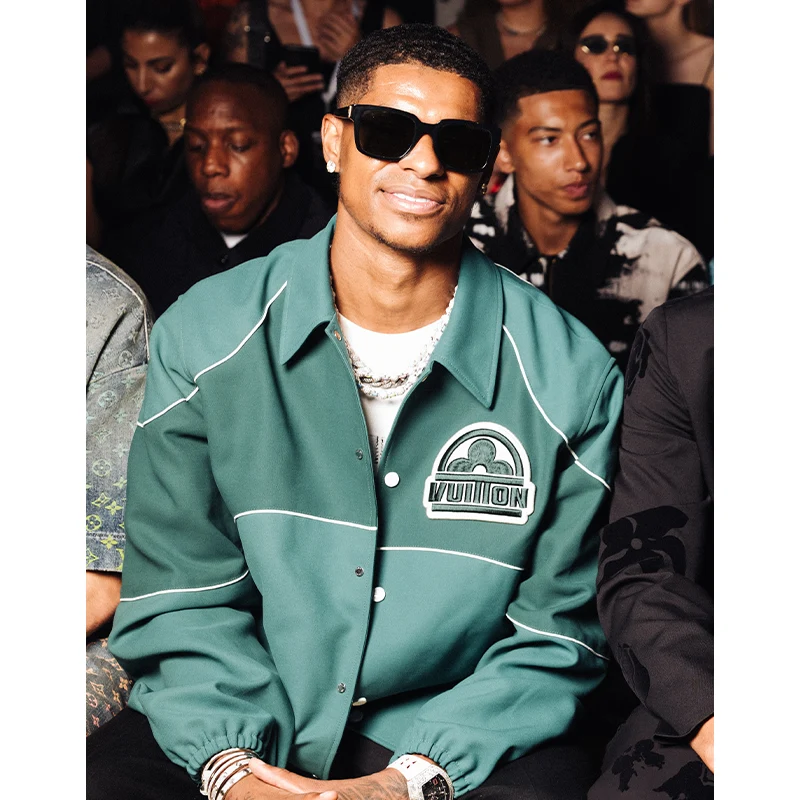 green and white lv jacket