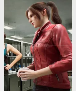 Stephanie Panisello Resident Evil Death Island 2023 Claire Redfield Leather Jacket