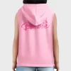 Women’s Barbie Logo Sleeveless Pink Hoodie