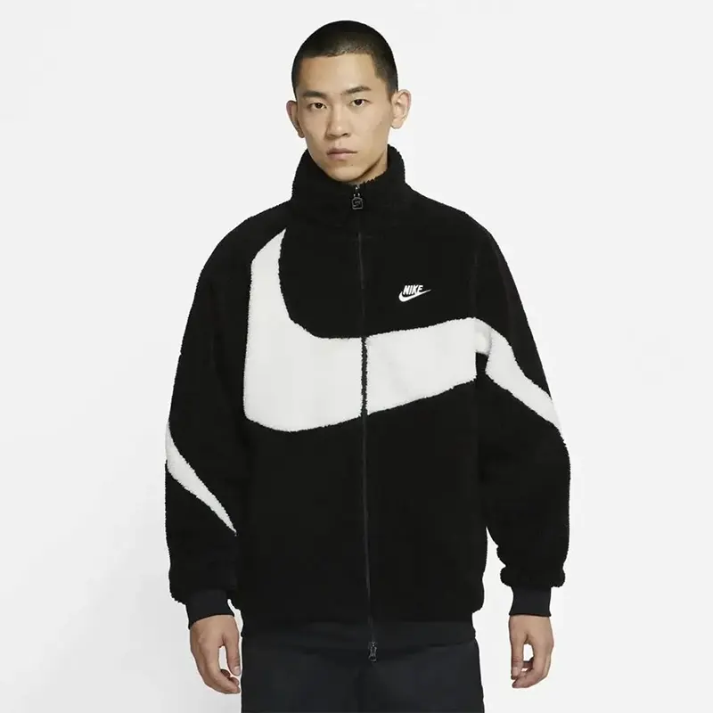 Nike Big Swoosh Reversible Boa Jacket - Jacketpop