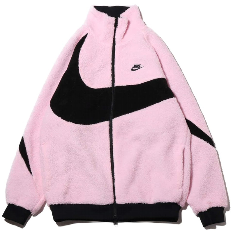 Womens Nike Woven Big Swoosh Jacket Loose Fit Large L CV8658-100 White  Black | eBay