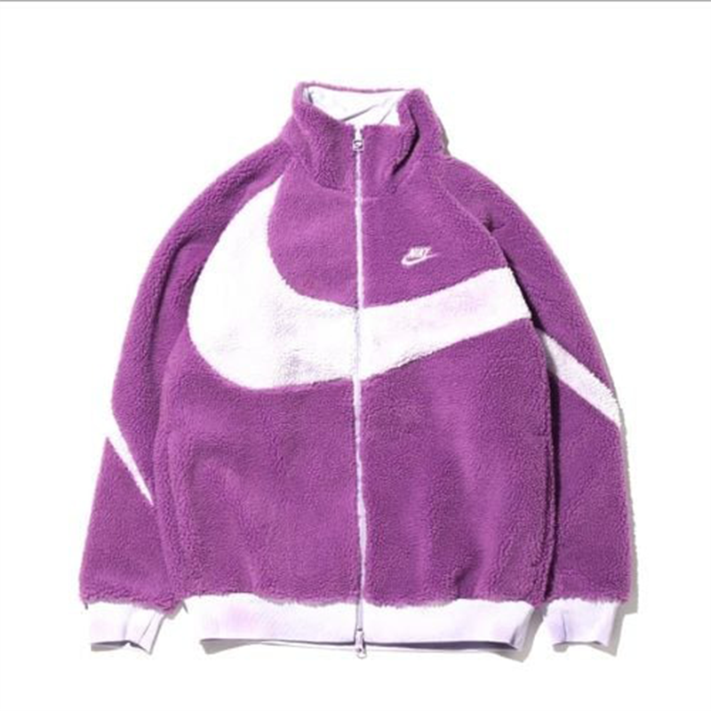 Nike big swoosh hot sale jacket pink