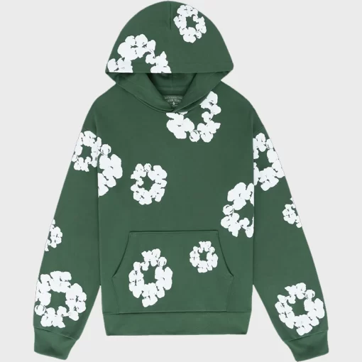 Denim Tears Green Pullover Hoodie