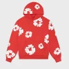 Denim Tears Red Pullover Hoodie
