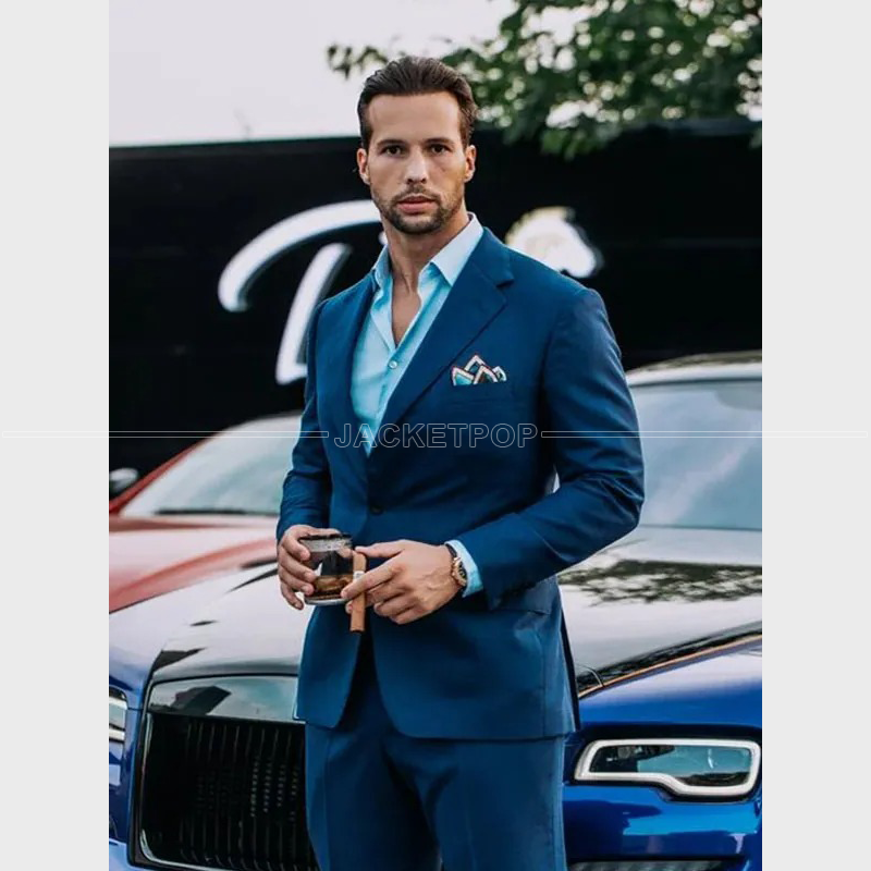 Top G Tristan Tate Blue Suit for Men