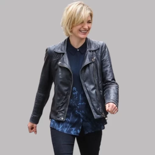 Jodie Whittaker Leather Jacket | Jacketpop