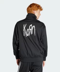 KoRn x Adidas Zip-Up Black Track Jacket