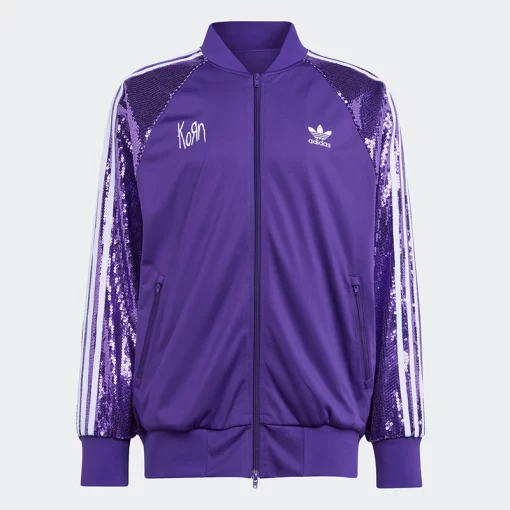 KoRn x Adidas Purple Sequin Jacket | Korn Purple Sequin Jacket