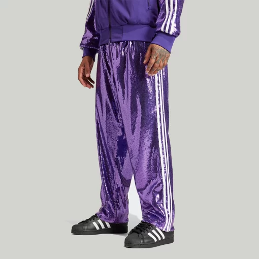 Unisex KoRn x Adidas Purple Sequin Tracksuit