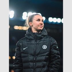 Women Chelsea F.C. Black Puffer Jacket