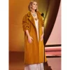 Celine Dion Grammys Awards Golden Brown Couture Coat