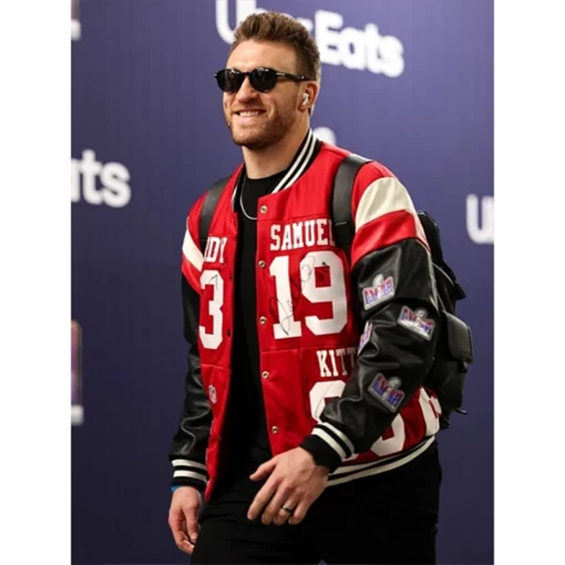 juszczyk wife super bowl jacket