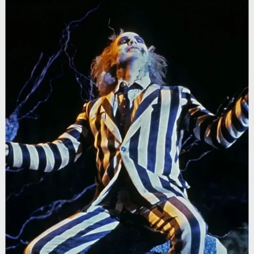 Michael Keaton Beetlejuice Costume Suit