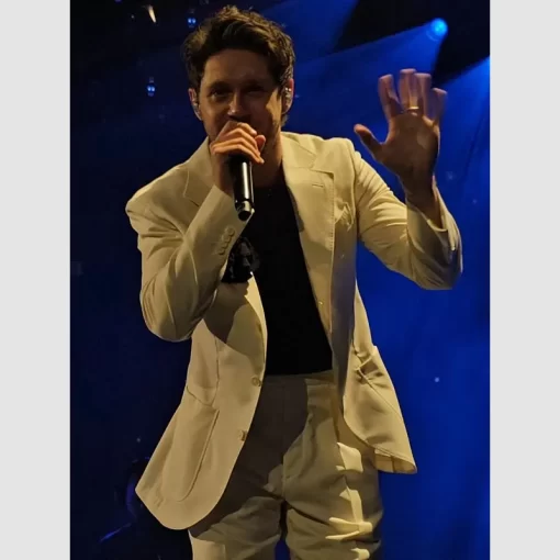 TSLOT Munich Niall Horan White Suit