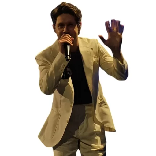 Niall Horan White Suit
