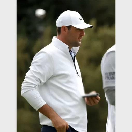 Genesis Open Scottie Scheffler White Sweatshirt