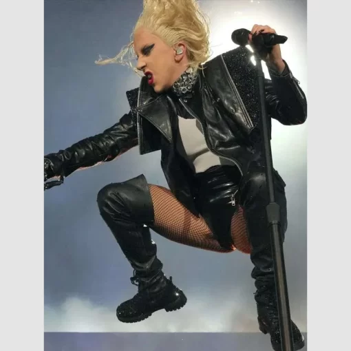 The Chromatica Ball Leather Jacket Lady Gaga