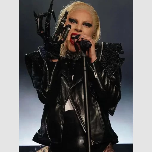 Lady Gaga Hold My Hand The Chromatica Ball Tour Leather Jacket