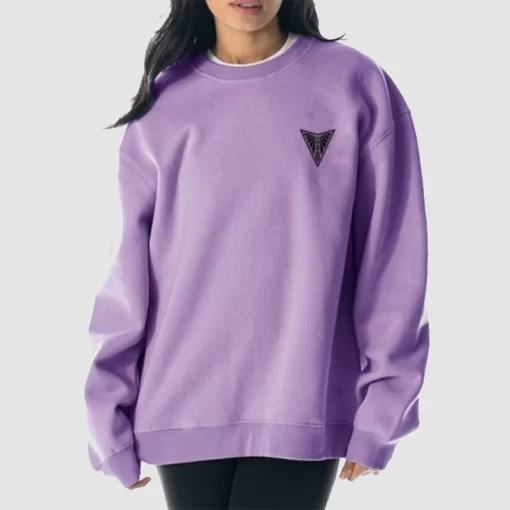 Violet Golden State Valkyries Dye Crew Purple Sweatshirt