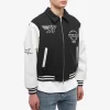 Represent Leather Sleeves Varsity Jacket