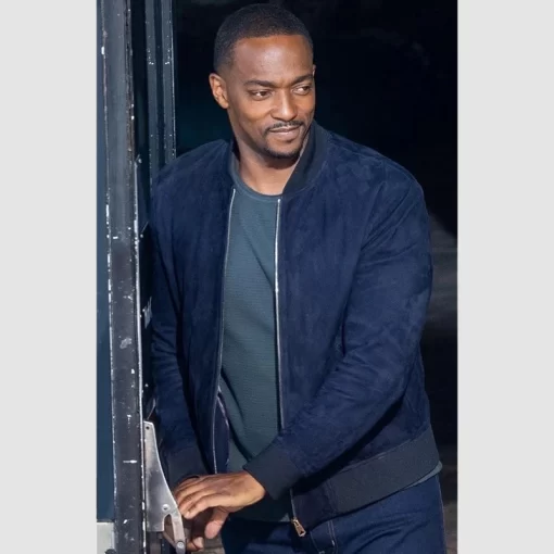 Captain America Brave New World Sam Wilson Suede Bomber Jacket